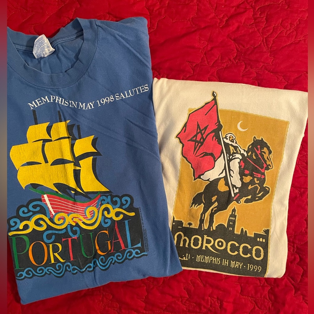 VINTAGE 98 and 99 MEMPHIS IN MAY T-Shirts